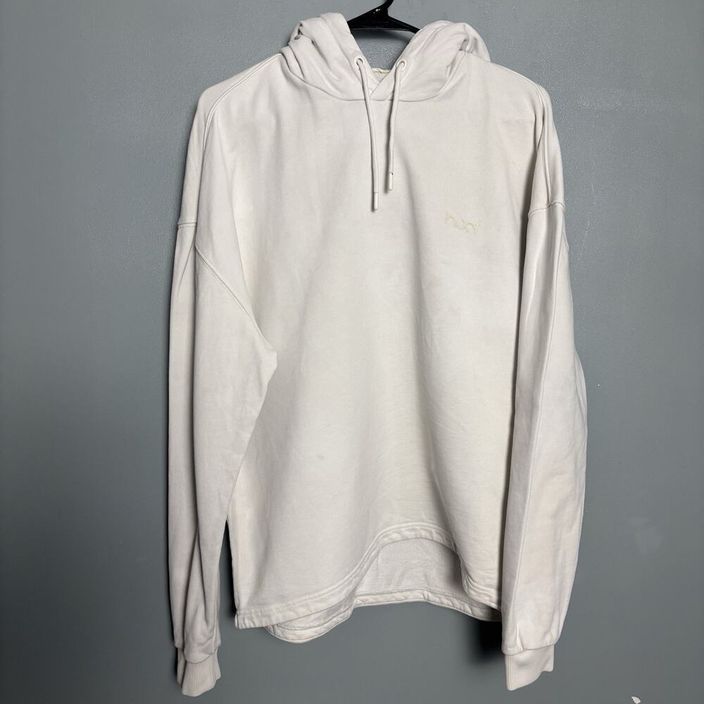 House Of Athlete HOA Men’s Oversized Cotton Hoodie Cream Running Workout Medium